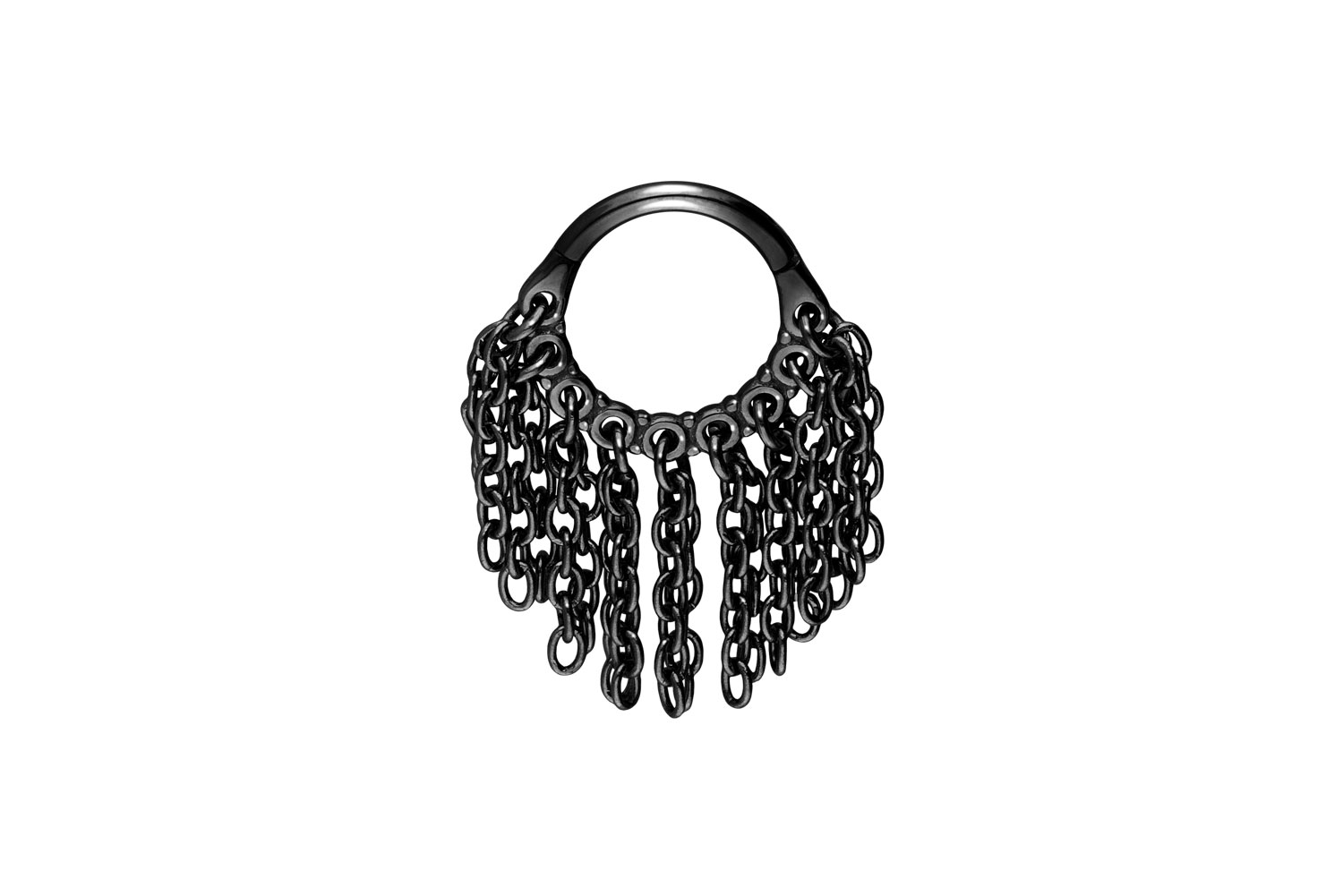 Chirurgenstahl Segmentring Clicker Piercing KETTENVORHANG